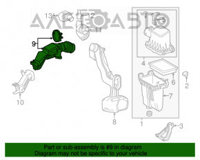 Conducta de aer de la priza de aer Toyota Prius 50 16-