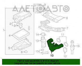 Conducta de aer de jos pentru Lexus LS460 07-12