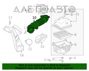 Conducta de aer de la carcasă a filtrului de aer Toyota Highlander 20-22 3.5