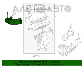 Conductă de aer pentru intercoolerul Lexus NX200t NX300 15-21