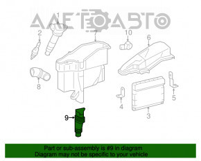 Conductă de aer către colectorul de admisie pentru Lexus IS250 14-20