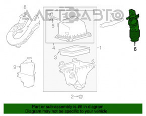 Conducta de aer pentru colectorul Toyota Rav4 13-18 hibrid.