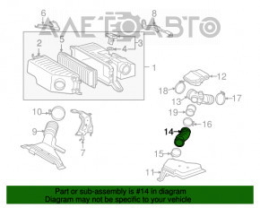 Conducta de aer Lexus RX400H 06-09 mică