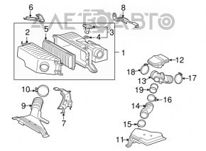 Conducta de aer Lexus RX400H 06-09 mică