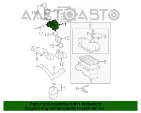 Coș de gunoi cu conductă de aer pentru Lexus RX300 RX330 04-06