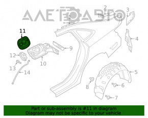 Garnitura capac rezervor combustibil VW Jetta 19-