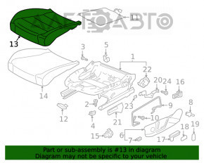 Scaun șofer VW Jetta 19- fără airbag, manual, material textil gri