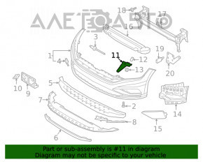 Suportul pentru bara de protecție față dreapta VW Jetta 19- nou OEM original.