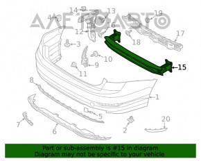 Amplificatorul pentru bara spate VW Jetta 19 - ruginit