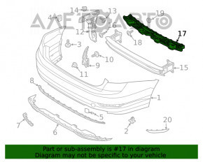 Montare bara spate centrala VW Jetta 19-