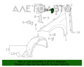 Suport aripi spate dreapta superioară VW Jetta 19- nou OEM original