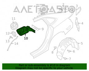 Корпус лючка бензобака VW Jetta 19- новый OEM оригинал