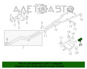 Capacul de evacuare a sunetului BMW 5 F10 11-16