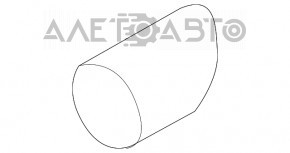 Vârf toba toba dreapta BMW X5 E70 07-13 nou original OEM