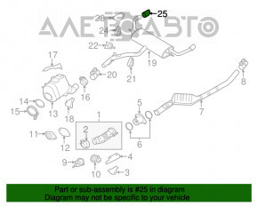 Capacul de evacuare dreapta pentru BMW X5 E70 07-13