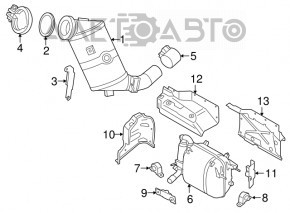 Suport catalizator BMW X3 F25 11-17 2.0T