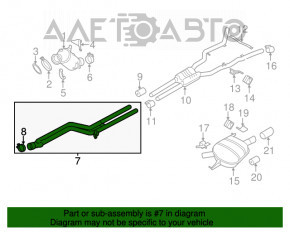 Tubul de admisie BMW 5 F10 11-17 3.0T