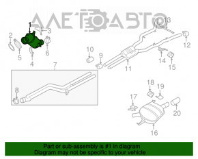 Tubul de admisie cu catalizator pentru BMW X5 E70 07-13 3.0T N55