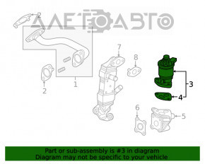 Клапан ЕГР EGR Honda Clarity 18-21 usa