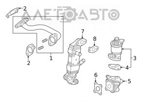 Клапан ЕГР EGR Honda Clarity 18-21 usa