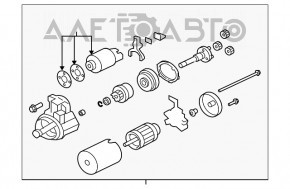 Стартер Mitsubishi Outlander 14-20 3.0 ржавый