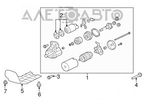 Стартер Mitsubishi Outlander 14-20 3.0 ржавый