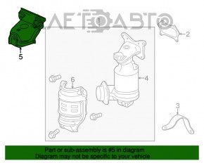 Protecția colectorului pentru Honda CRV 17-19 2.4, partea de sus
