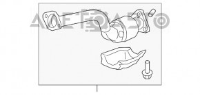 Downpipe cu catalizator Honda Clarity 18-21 usa