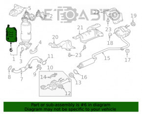 Защита выпускного коллектора Honda Accord 18-22 2.0 hybrid, нижняя