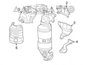 Protecția colectorului de eșapament pentru Honda HR-V 16-22