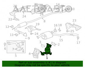 Colector de evacuare cu catalizator Honda Clarity 18-21 usa