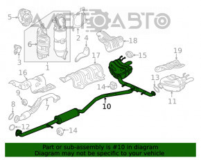 Silencer spate cu tanc pentru Honda Civic X FC 17-21 1.5