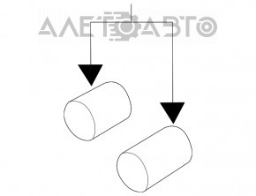 Capacul de evacuare a sunetului BMW 3 F30 12-16 N20 crom