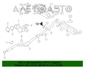 Suport toba de eșapament central BMW 5 G30 17-23 nou original OEM