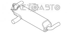 Silentioasa partea din spate a tevii BMW 7 G11 G12 16-22 B58