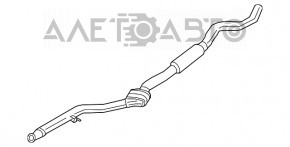 Catalizatorul de evacuare al BMW F30 17-18 rwd B46.