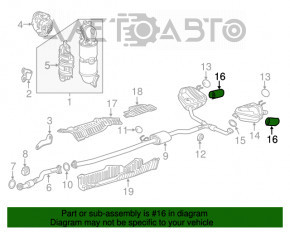 Capacul de evacuare stânga Honda CRV 17-22 1.5