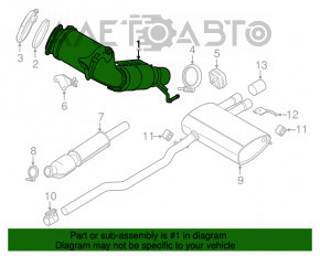 Convertor catalitic BMW X1 F48 16-19 B46