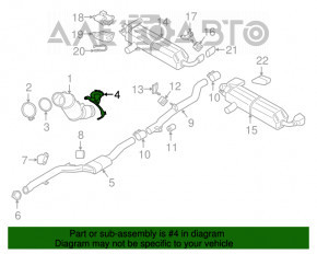 Кронштейн катализатора BMW X3 G01 18-22 2.0T