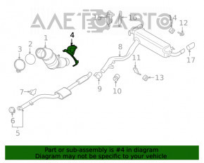 Кронштейн катализатора BMW X3 G01 20- 2.0T