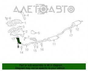 Катализатор передний с трубой Lexus RX300 98-03