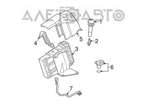 Блок ECU компьютер двигателя Mitsubishi Galant 08-09 надломана фишка