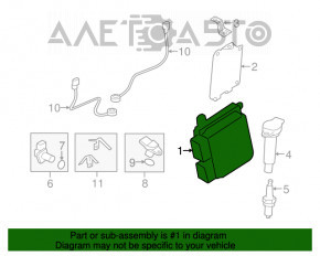 Modulul ECU al motorului Mitsubishi Outlander 14-15 3.0 pre-restilizare.