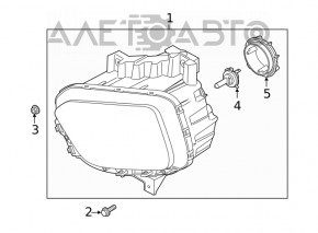 Corpul filtrului de aer Ford Escape MK3 13-19 2.0T nou OEM original