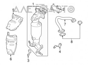 Tubul EGR pentru Honda Accord 13-17 hibrid