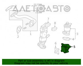 Корпус клапана ЕГР EGR Honda Clarity 18-21 usa