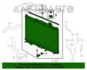 Radiator de răcire apă Honda Accord 13-17 2.4 3.5