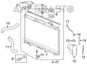 Radiator de răcire apă Honda Accord 13-17 2.4 3.5