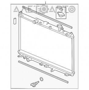 Radiator de apă de răcire Acura TLX 15- 3.5