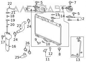 Radiator racire cu apa Honda Clarity 18-21 usa